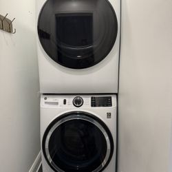 GE ULTRA FRESH VENT (optional to stack) Front Loader Washer & Gas Dryer 