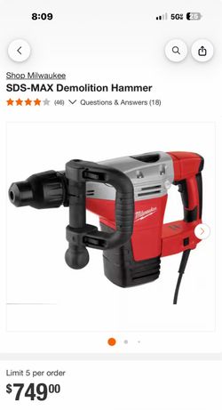 Milwaukee SDS-MAX Demolition Hammer