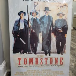 Tombstone Justice Is Coming Advertising Movie Promo Poster