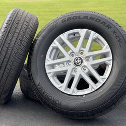2023 NEW 18” Toyota Tundra wheels Silver rims 6x5.5 tires H/T Toyota Sequoia