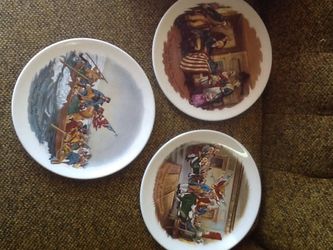 3 Declaration of Independence Day collectors plate series