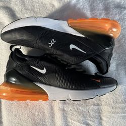 Size 10.5 Nike Air27c Black White Total Orange