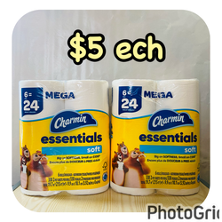 Charmin essentials 6 Mega rolls