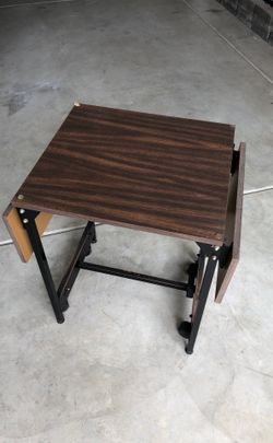 Small table on rollers