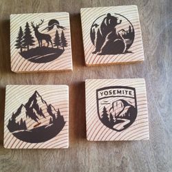 Hand Made Wooden Coasters 