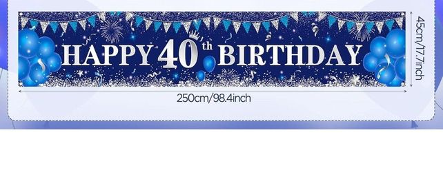 40th birthday banner