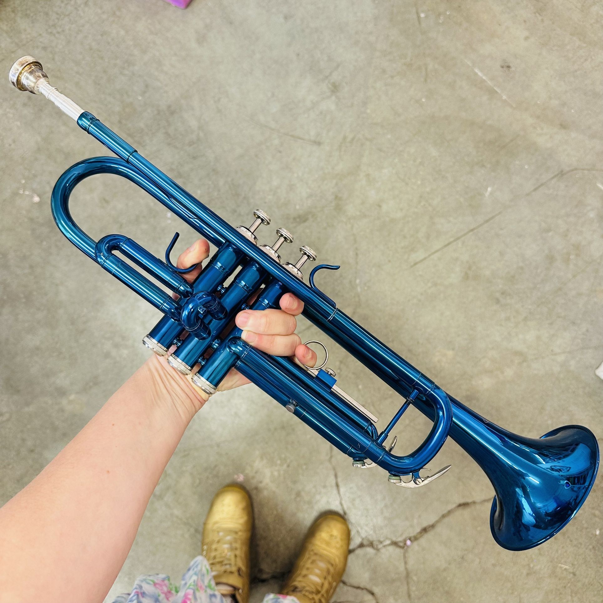 Blue trumpet