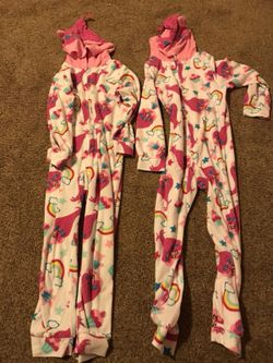 Girls onesie pajamas size 10 $10 for both or $5 each