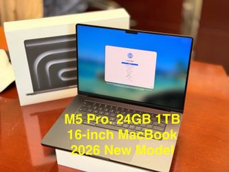 MacBook Pro 16 inch M5 Pro Chip 24GB memory 1TB SSD Apple 2026 model