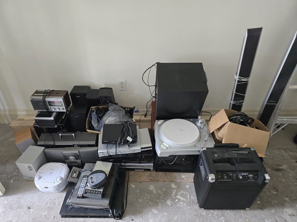 Assorted Audio and Video Equipment