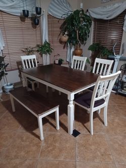 Table and chairs