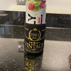 1981 Vintage “Aged to Perfection” Beer Can Koozies Set Of 4