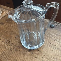 Vintage art deco glass pitcher