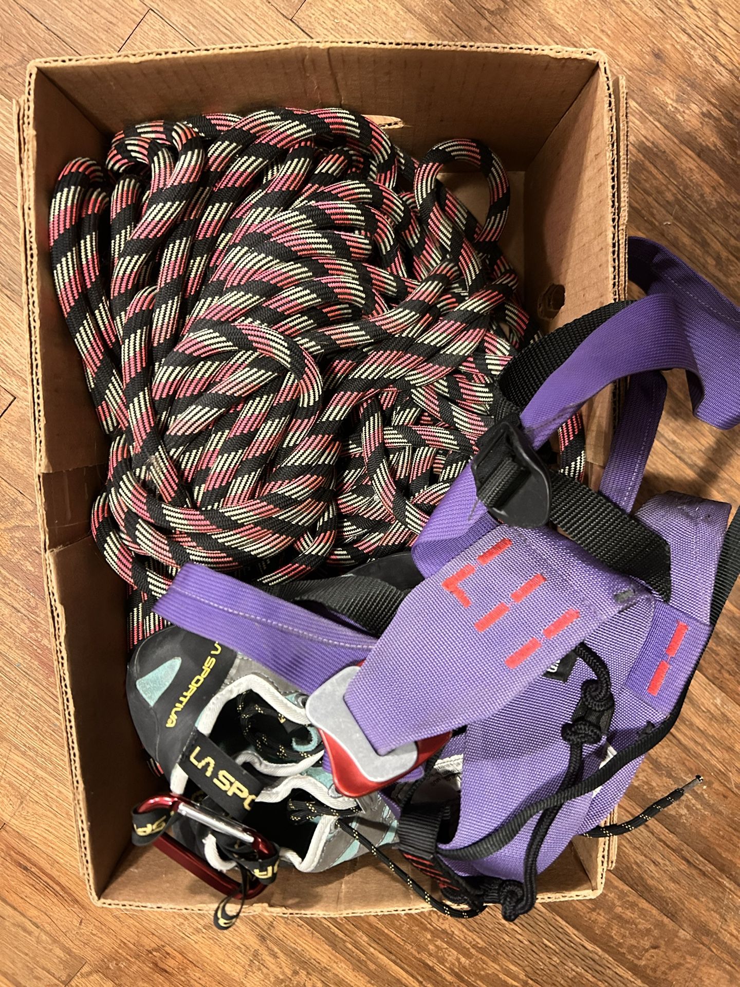 Climbing Rope And Harness