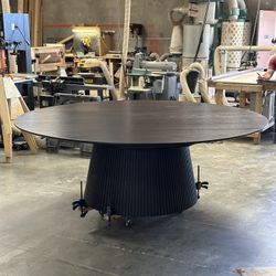 New custom 7ft White Oak Dining Table Stained Espresso 