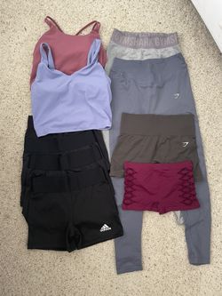 Women’s XS-S Exercise Clothes (Gymshark, Adidas)