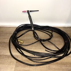 Miller Weldcraft WP18 Water-Cooled TIG Torch-25ft Leads-1 Consumable