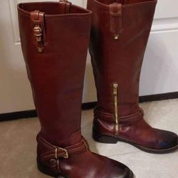 Vince Camuto Leather Kabo Tall Riding Boots (EUC)