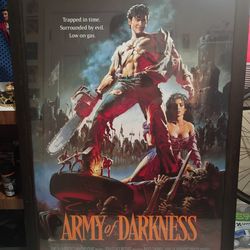 Huge framed movie artwork 🖼️
