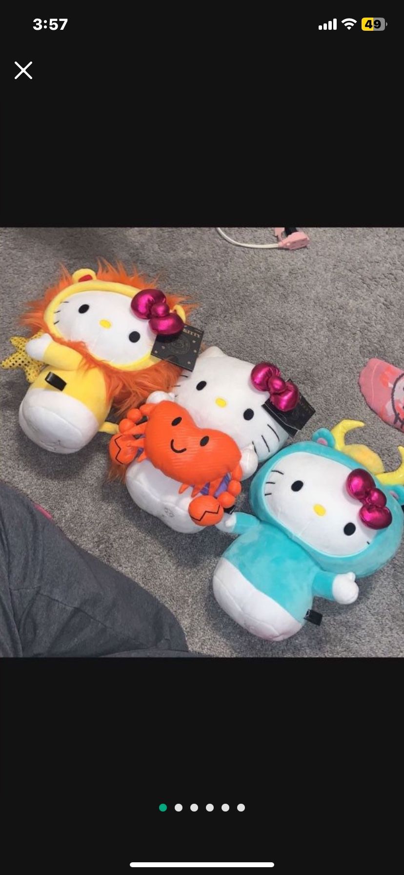 Brand New Plushies Hellow Kitty Each For 50$