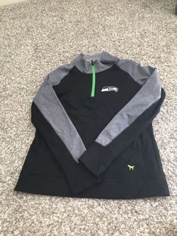 VS Pink Seahawks 1/4 zip top