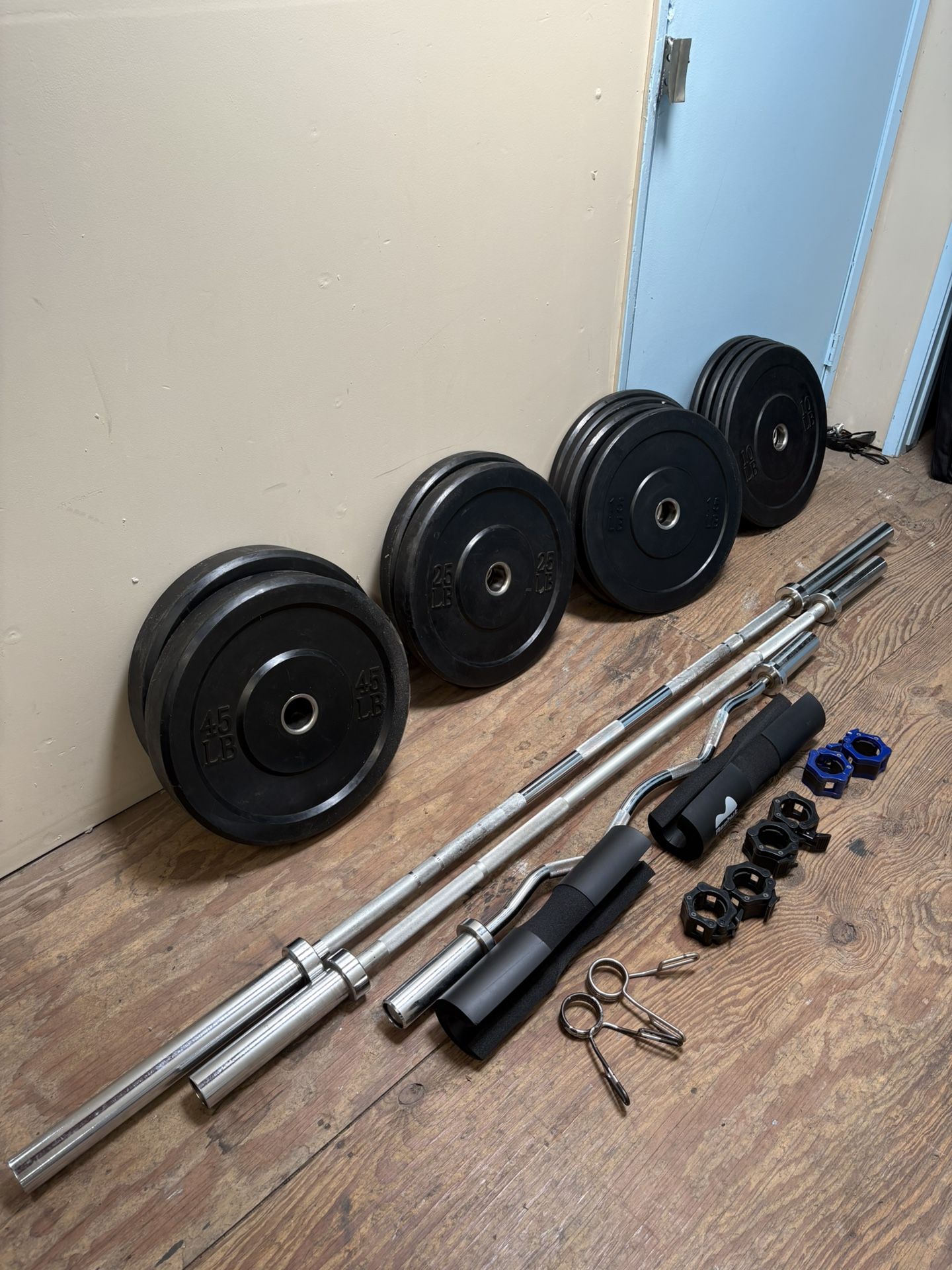 olympic barbell with weights