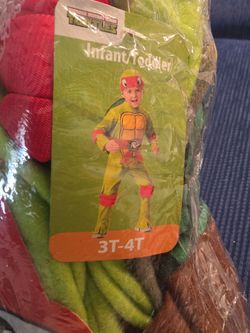 TMNT Rafael Child Costume NEW size 3-4