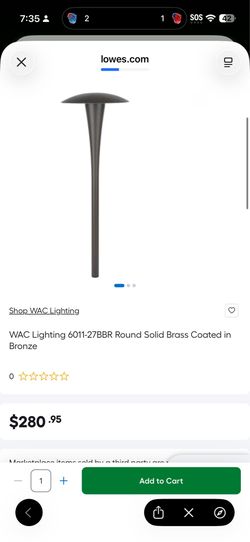 Outdoor landscaping lights