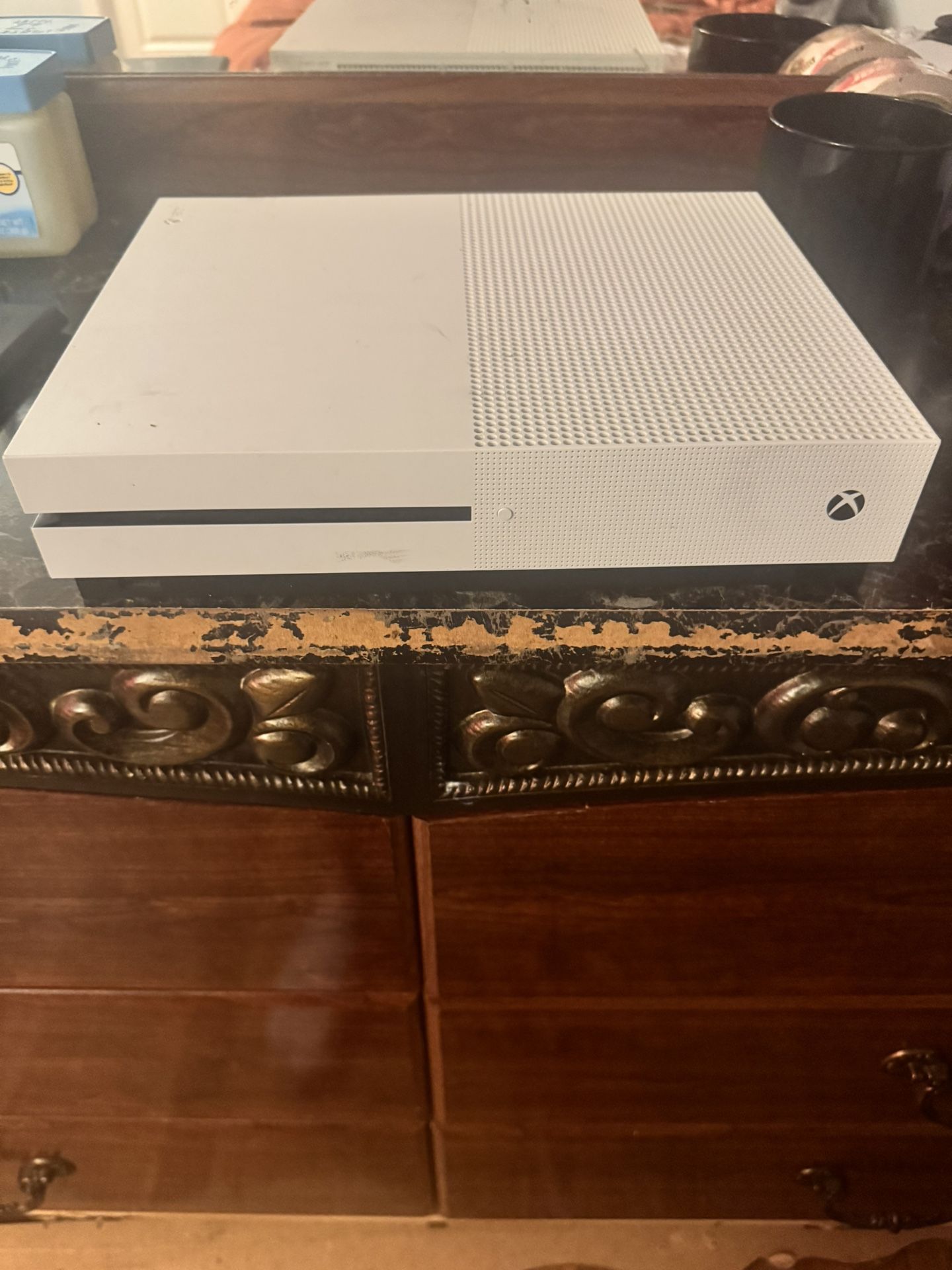 Microsoft Xbox One S Model 1681 White Home Gaming Console