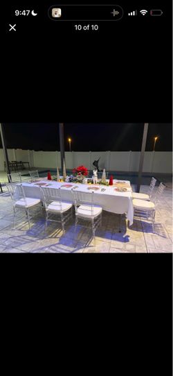 Chairs and tables r,e,n,t