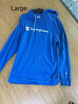 Men Champion Sweater Hoodie Size large 