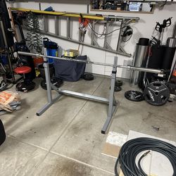 Bench Press & Squat Adjustable Rack Combo