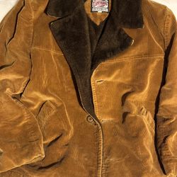 Corduroy Faux Fur Lined Coat, Men’s 