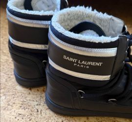 Saint Laurent women sneaker boots with shearling size 8.5 / 9