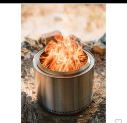 Solo Stove Bonfire 19.5" Smokeless Firepit and Stand Stainless Steel