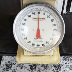 Vintage Detecto T100 Commercial 100 Lb. Scale Works