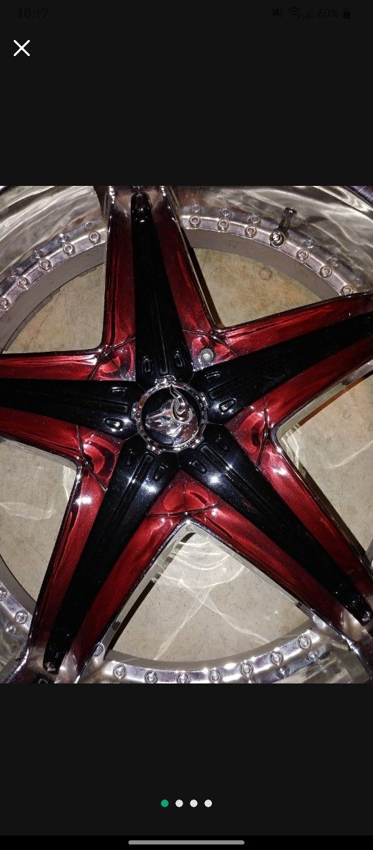 Custom Diablo 22" rims 5 lug universal