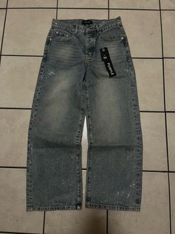 Purple jeans