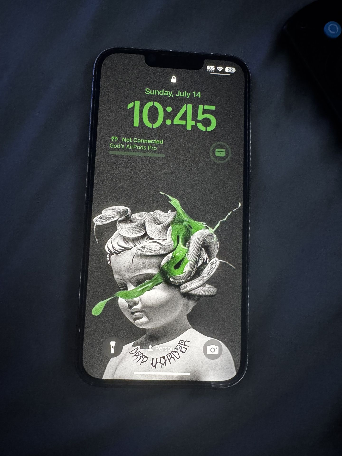 IPHONE 13 PRO (with 77% BATTERY HEALTH AND SMALL CHIPPED SCREEN)