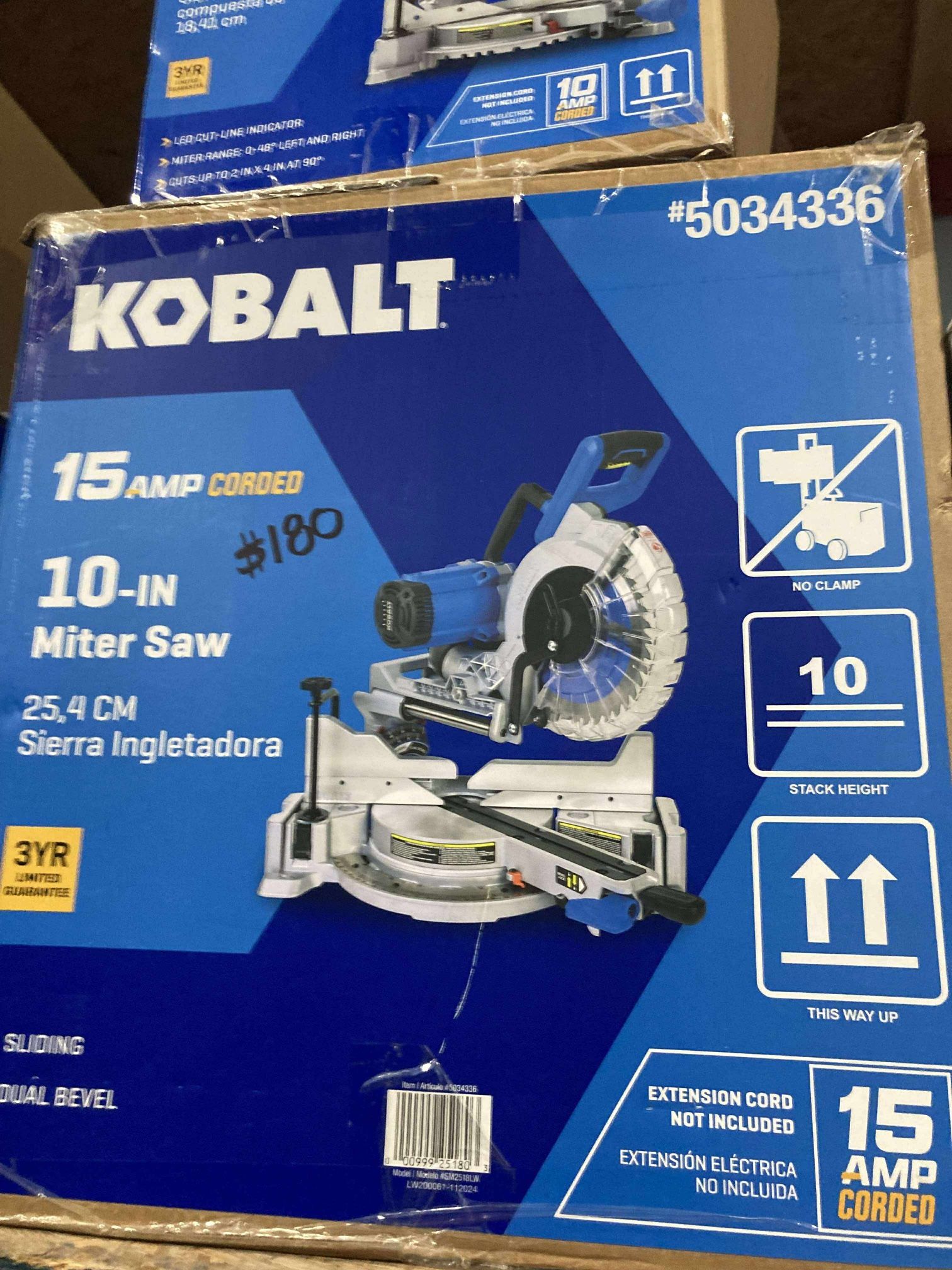 Kobalt 10in Corded Miter Saw