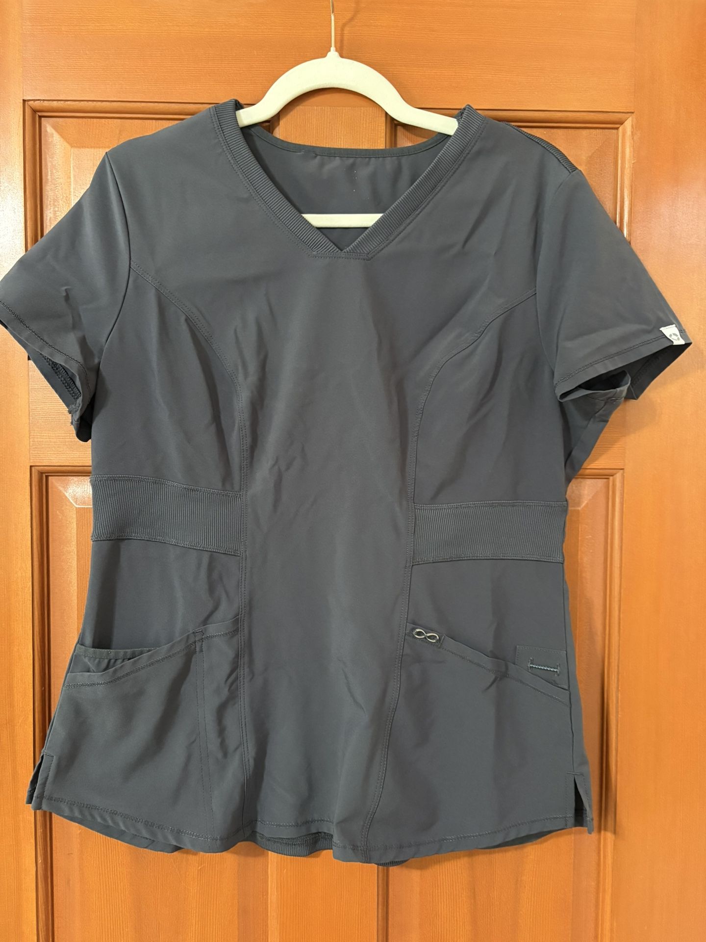Gray Cherokee Infinity Scrub Top