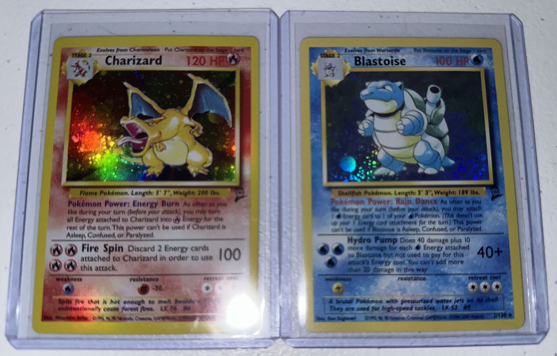 2nd Base Set Charizard And Blatoise