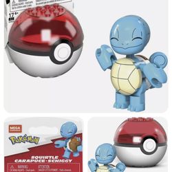 MEGA Construx - Pokemon Pokeball Evergreen Set - SQUIRTLE in Poke Ball (17 Pcs)