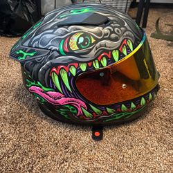 Motorcycle Helmet, Jacket, & Gloves