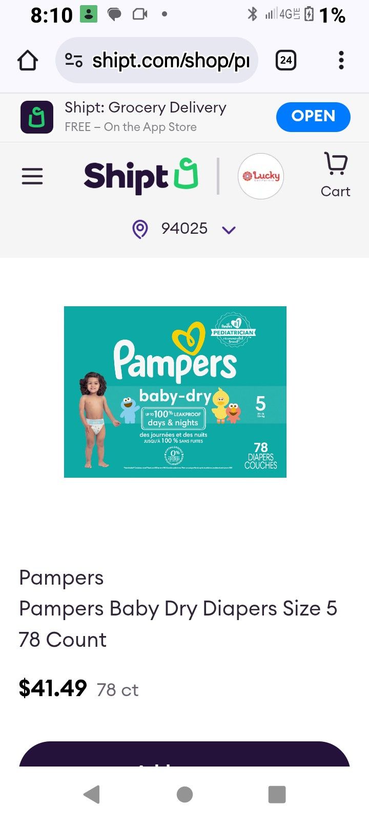 3 BOXES PAMPERS PACKAGE DEAL