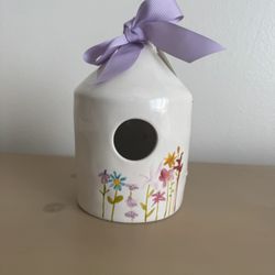 Rae Dunn Birdhouse Round Watercolor Flowers Bloom 2019