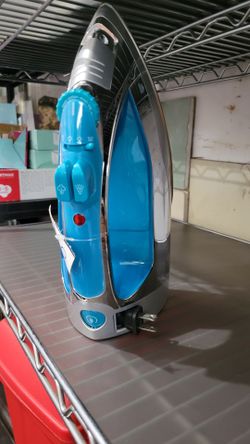 Steam Iron Blue and Gray