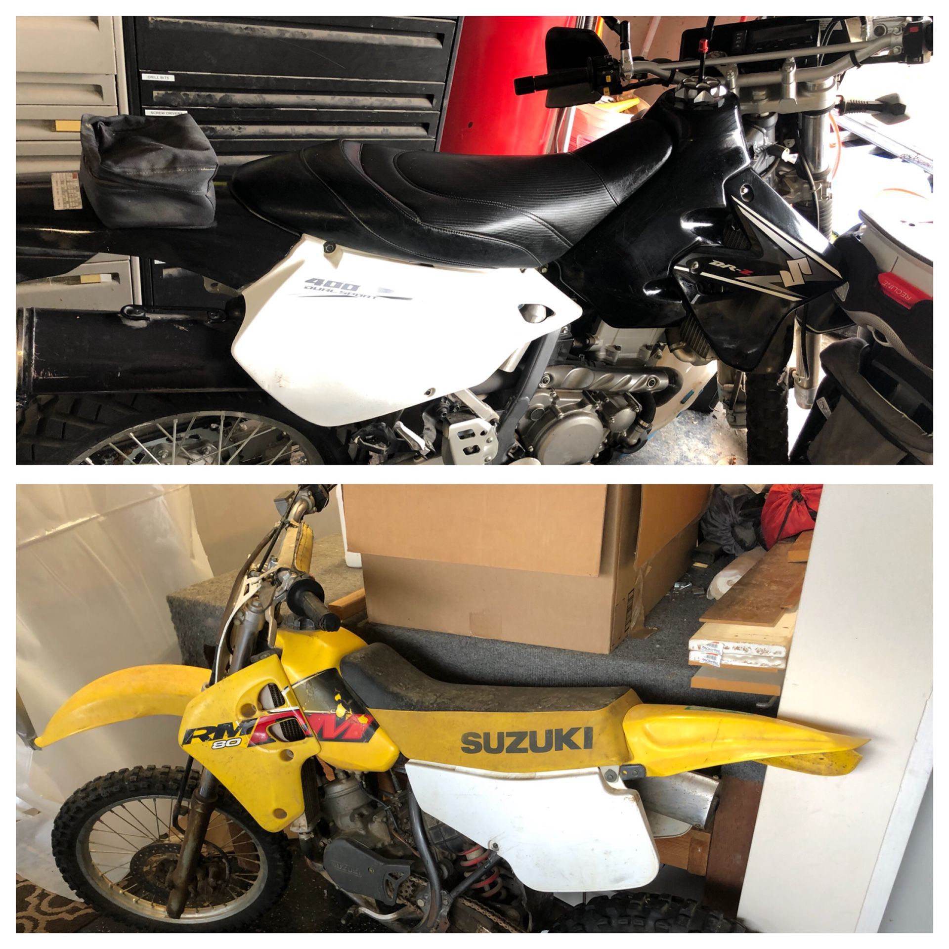 2 Suzuki motorcycles for the price of 1