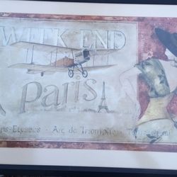 Weekend In Paris Frame And Print