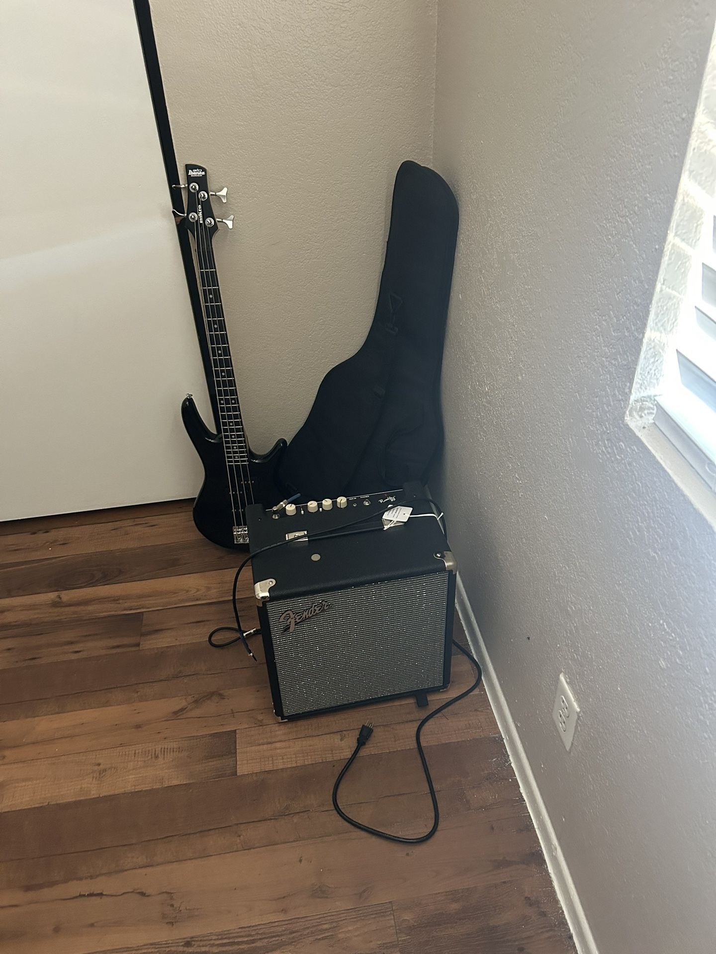 New Bass Guitar And Amp